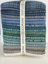 Maywood Woolies Stormy Seas Flannel - Fat Quarter Bundle