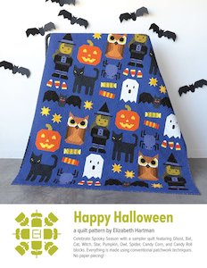 Happy Halloween Fabric Kit Small Quilt 34" x 42" - Elizabeth Hartman