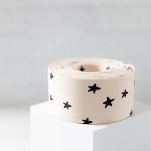 Starry Webbing 1 1/2”Natural in Black - Alexia Abegg