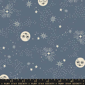 Wise Moon Ghostly Fat Quarter- Ruby Star Society Collaboration