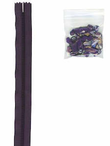 Zippers By The Yard Eggplant - By Annie