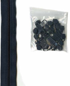 Zippers By The Yard Navy - By Annie