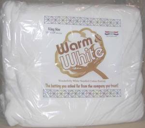 KING Warm & White - King Size Cotton Batting