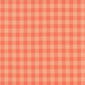 Nectarine Gingham Kitchen Window Woven - Elizabeth Hartman for Robert Kaufman Fabrics