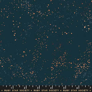 REMNANT Speckled Teal Navy -  Rashida Coleman Hale for Ruby Star Society