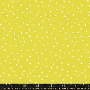 Fabrics textile: Starry Mini Citron - Ruby Star Society Collaboration