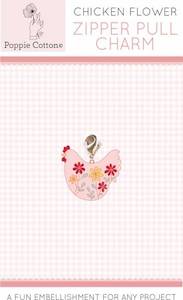 Fabrics textile: Chicken Flower Zipper Pull Charm - Poppie Cotton