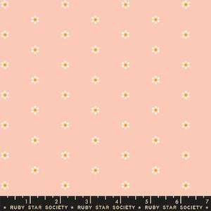 Tiny Blooms Ditsy Dot Floral Peach Blossom Fat Quarter - Melody Miller Ruby Star Society