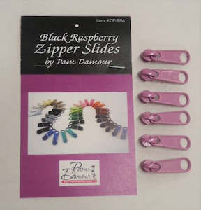 Zipper Pull Black Raspberry #4.5 - Decorating Diva Pam Damour