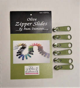 Zipper Pull Olive #4.5 - Decorating Diva Pam Damour