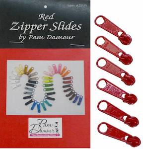 Zipper Pull Red #4.5 - Decorating Diva Pam Damour