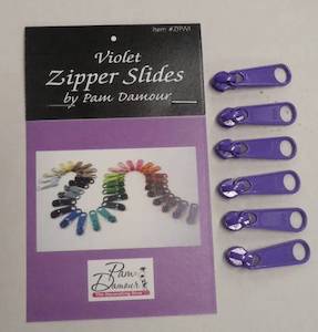 Zipper Pull Violet #4.5 - Decorating Diva Pam Damour