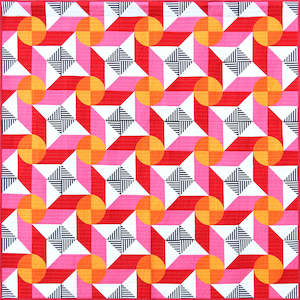 Fabrics textile: AROUND THE LAKE Version 2 QUILT PATTERN - EMMA JEAN JANSEN