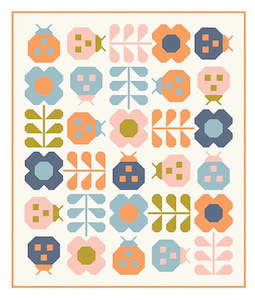 Hello Spring Mock Up #3 Quilt Kit (Option A) - Pen and Paper Patterns