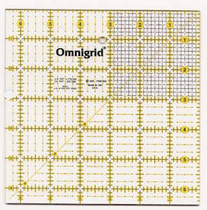 Fabrics textile: Square Ruler 6 1/2” x 6 1/2” - Omnigrid