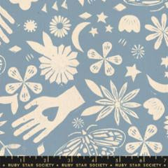 Fabrics textile: Remnant Moonglow Wideback Sky (41" X WOF) - Ruby Star Society