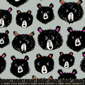 Fabrics textile: Teddy & The Bears Oyster (FQ) - Sarah Watts Ruby Star Society