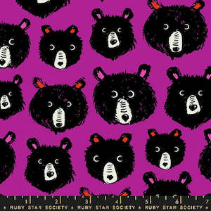 Fabrics textile: Teddy & The Bears Cheshire (FQ) - Sarah Watts Ruby Star Society