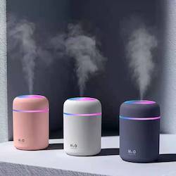 300ml Air Humidifier USB Ultrasonic Aroma Essential Oil Romantic Soft Light Humidifier