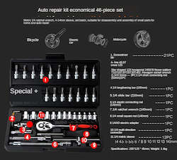 Spanners Socket Set 46Pcs