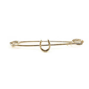 Traditional Horseshoe Stockpin - Gold