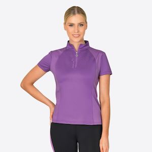 Jonty Short Sleeve Riding Top - Dewberry