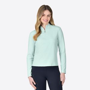 Casual: Lima Long Sleeve Riding Top - Opal Blue