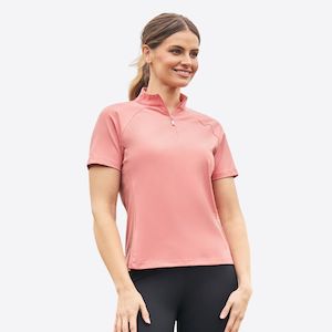 Rye Short Sleeve Riding Top - Mauve Glow