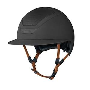 Helmets: Star Lady Hunter - Black w Light Brown Leather Harness