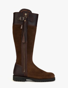 Footwear: Inclement Long Tassel Boot Generous Fit - Dark Oak