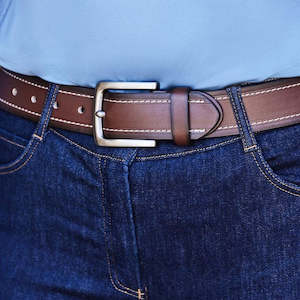 Stitched Belt Brown