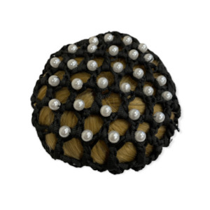 Showing Competition Accessories: Pearl Bun Net - Black