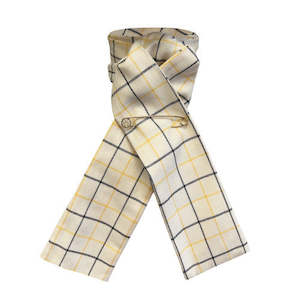 Tattersall Check Riding Stock - Cream/Gold/Black