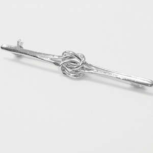 Showing Competition Accessories: Knot Stock Pin - Silver