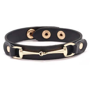 Horse: Leather Snaffle Bracelet