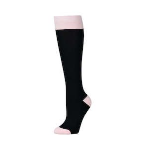 Single Pack Adults Socks - Black/Pink Tulle