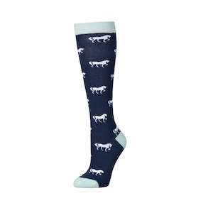 Single Pack Adults Socks - Naval Academy/White Horses