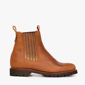 Oscar Leather Boot - Caramel/Bronze