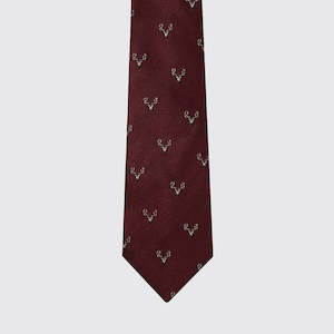 Avalon Silk Woven Tie - Merlot