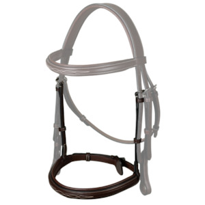 US Jumping Cavesson Noseband - Brown (Pony)