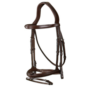 New English Flash Noseband Bridle - Brown (Pony)