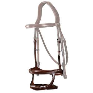 New English Double Noseband - Brown (Cob)