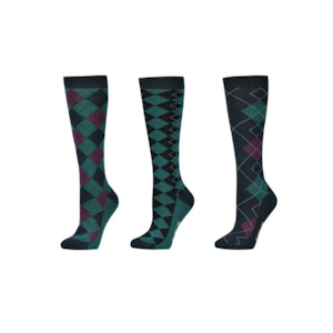 3 Pack Adults Socks - Clan Argyle