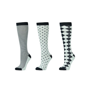 3 Pack Adults Socks - Navy Surf Spray