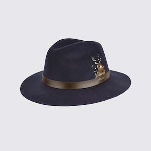 Gallagher Felt Hat - Navy