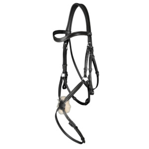 Bridles: Working Fig 8 Noseband Bridle - Black