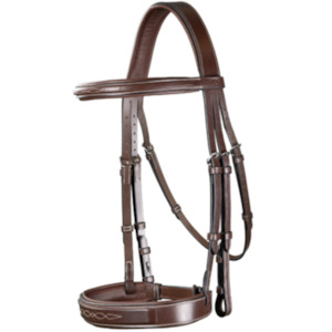 Bridles: US Hunter Wide Noseband Hunter Bridle - Brown