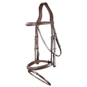 US Jumping Flash Noseband Bridle - Brown