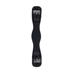 Dressage Girth Memory Foam with Elastic - Black