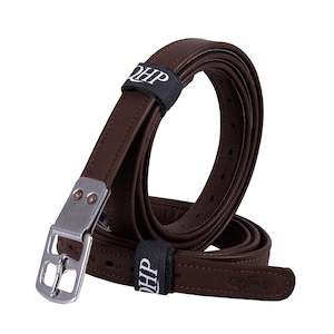 QHP Ultra Strong Stirrup Leathers - Dark Brown